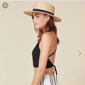 Reformation Bret crop tie back top XS sold out